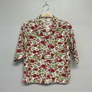 Floral Print Men's Shirt